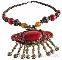 Indian ethnic necklace - click here for large view